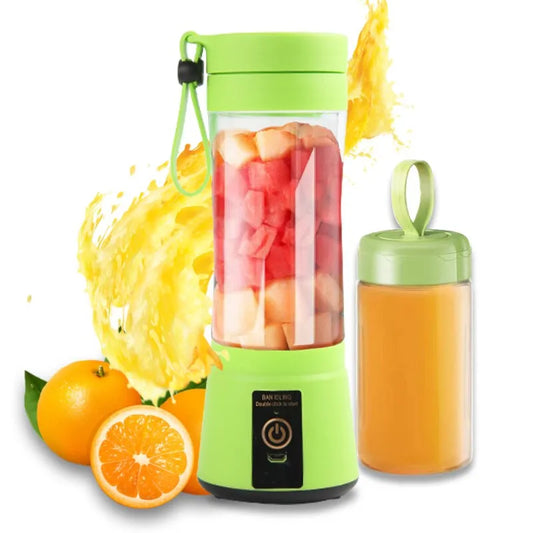 "Blend On-the-Go: Portable Fruit Juice Blender for Summer Refreshment"