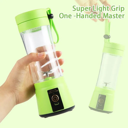 "Blend On-the-Go: Portable Fruit Juice Blender for Summer Refreshment"