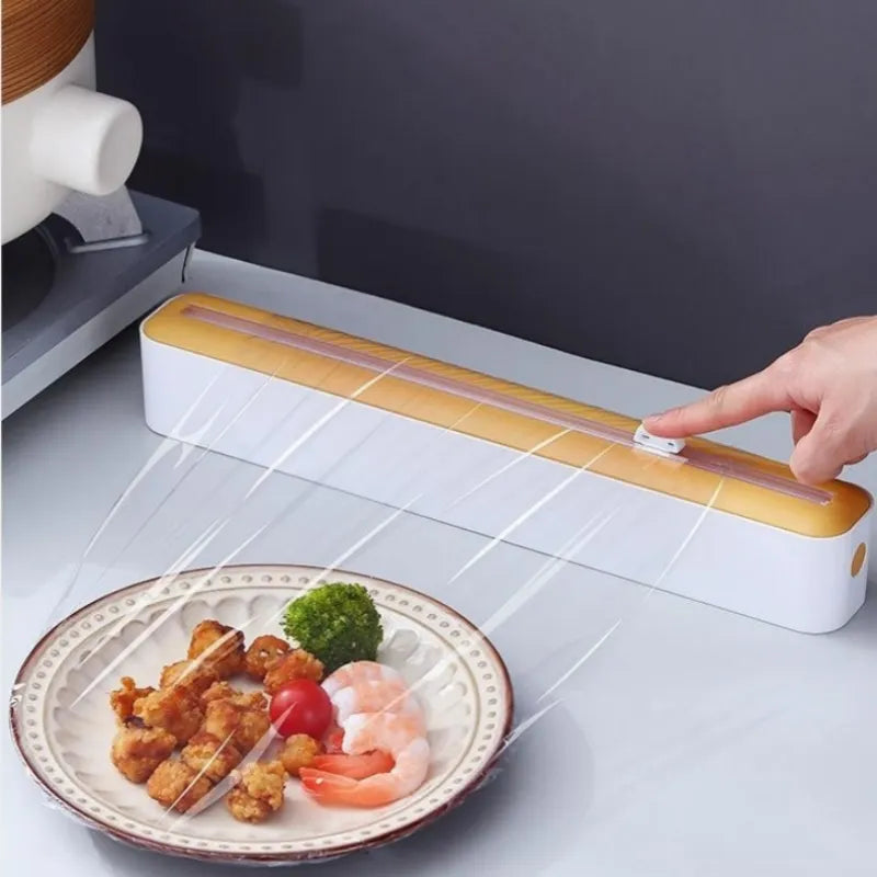 "Kitchen Wrap & Foil Dispenser: Organize with Ease!"