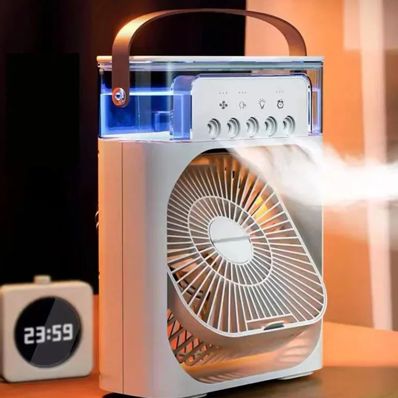 Ultimate 3-in-1 Portable Air Conditioner: Cool, Humidify, and Light Up Your Space