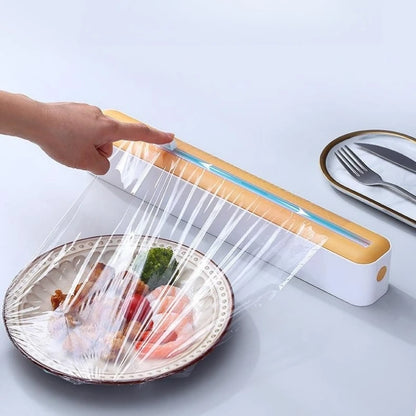 "Kitchen Wrap & Foil Dispenser: Organize with Ease!"