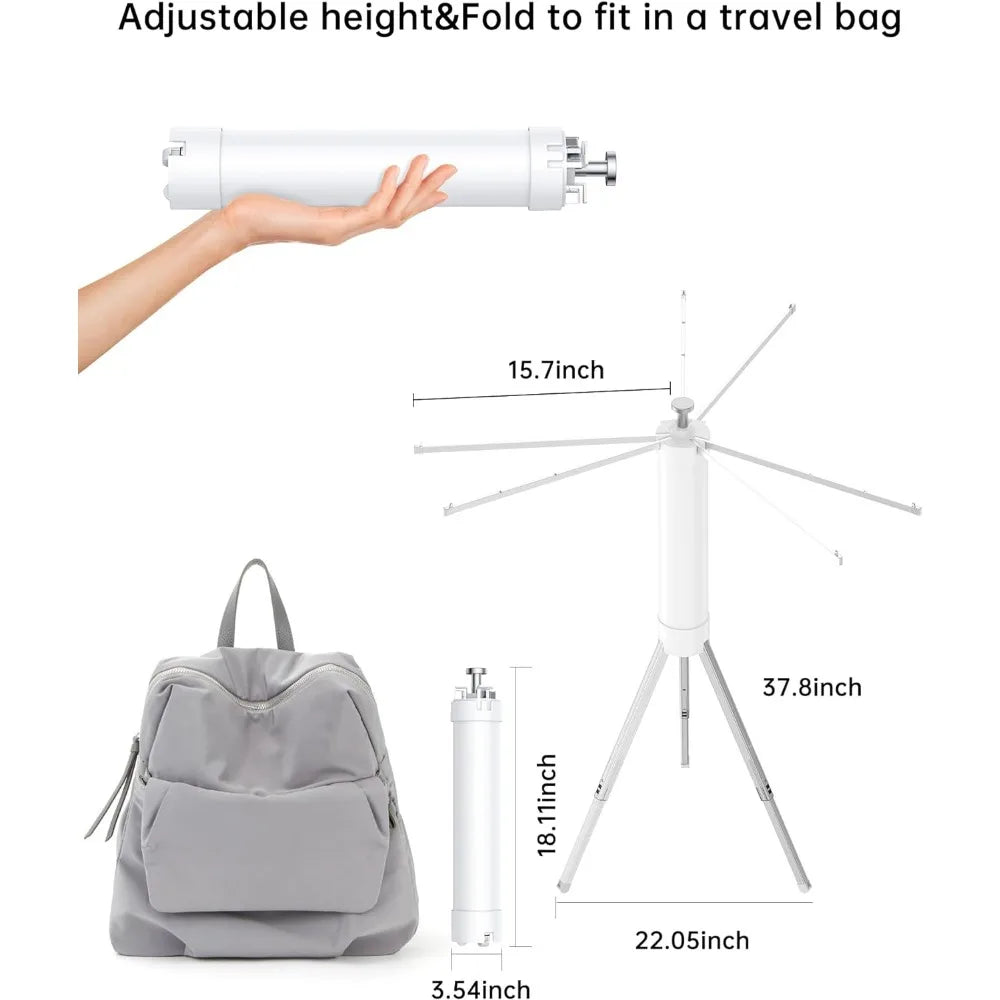 "Foldable Tripod Clothes Drying Rack: Your Portable Laundry Solution"