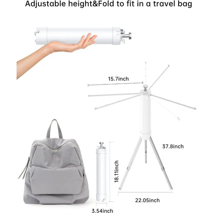 "Foldable Tripod Clothes Drying Rack: Your Portable Laundry Solution"