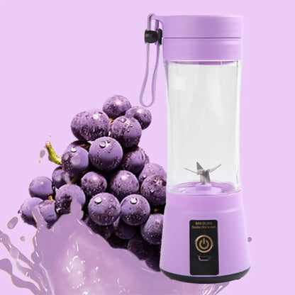 "Blend On-the-Go: Portable Fruit Juice Blender for Summer Refreshment"