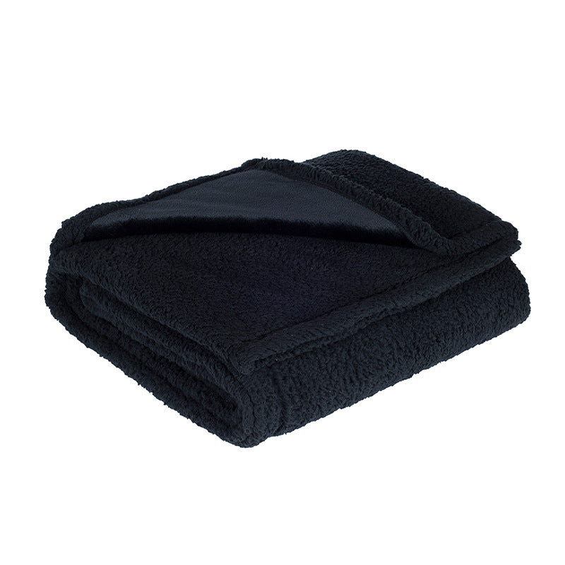 Double-Sided Waterproof Pet Blanket - Soft Flannel & Sherpa for Cats & Dogs - Breathable & Anti-Grip