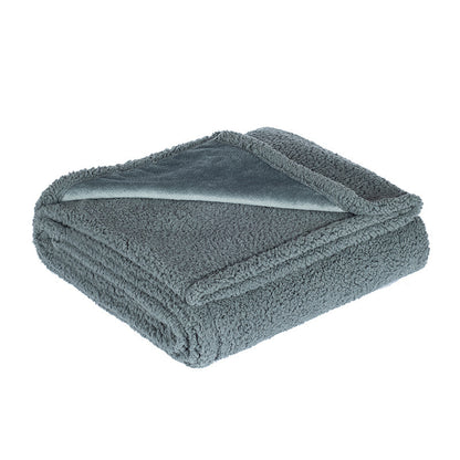 Double-Sided Waterproof Pet Blanket - Soft Flannel & Sherpa for Cats & Dogs - Breathable & Anti-Grip